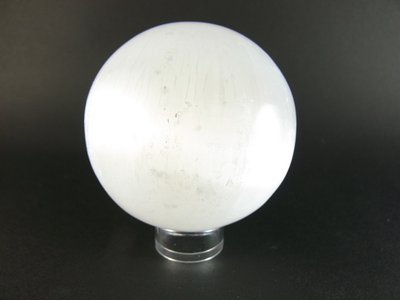 Magique boule lumineuse en pierre de gypse blanc translucide