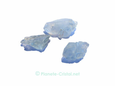 Beaux cristaux de clestine bleue vritable pour lithothrpie