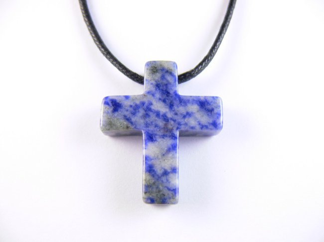 Pendentif Croix bleue