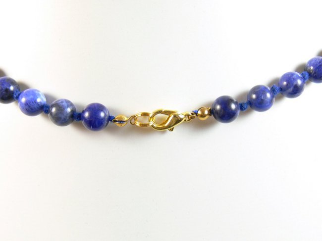 Collier Pierres Sodalite, Agate, Zircon Bleu – Acier Inoxydable, Pendentif Globe, Lune Et étoile