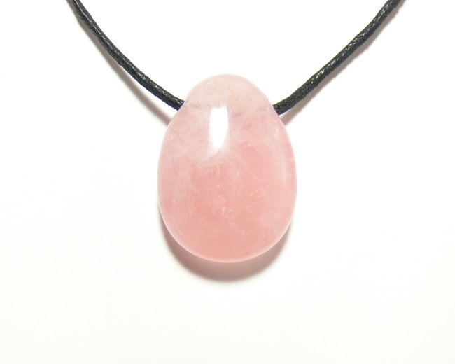 Pendentif quartz rose minéral