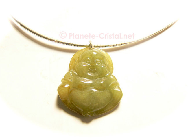 Pendentif Bouddha jade jadéite 