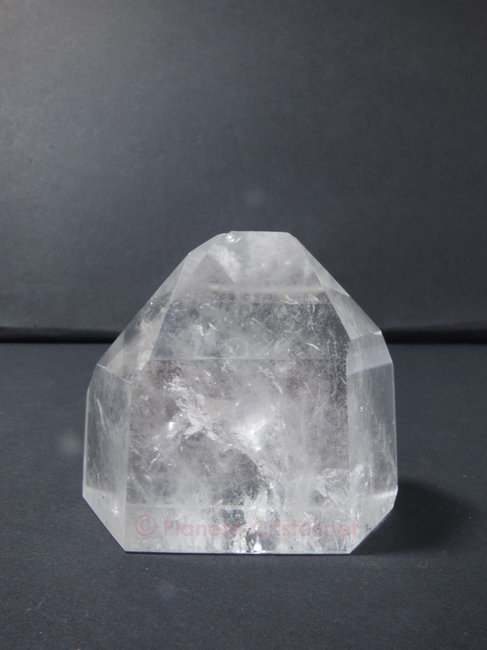 Petit cristal de roche gemme base plane