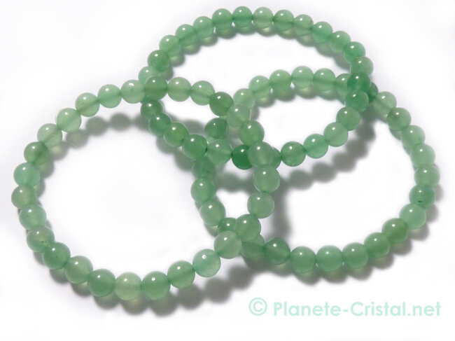 Bracelet Aventurine Verte Billes 10 mm