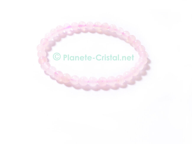 Bracelet pierre enfants en quartz rose