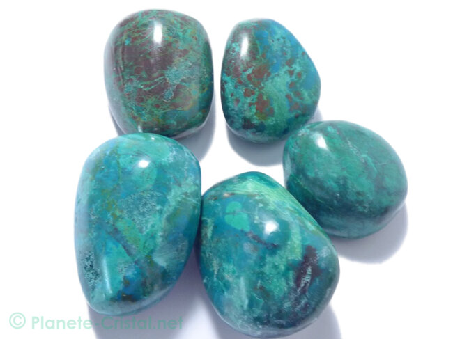 Chrysocolle mini galet pierre polie Extra