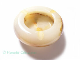 Cendrier Design marbre blanc