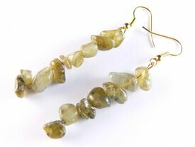 Boucles d'oreilles labradorite pierres