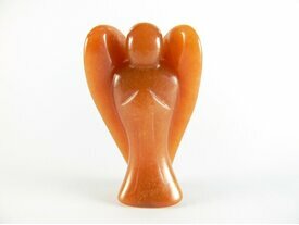 Ange orange décoration cristal