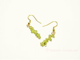 Petites boucles Peridot