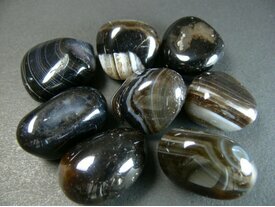 Agate noire pierre