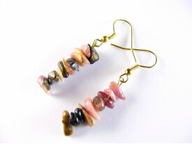 Boucles d'oreilles en tourmaline 