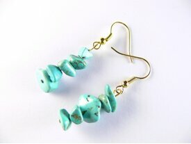 Petites boucles d oreilles turquoise
