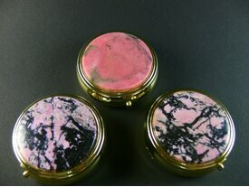Boite à pilule rhodonite