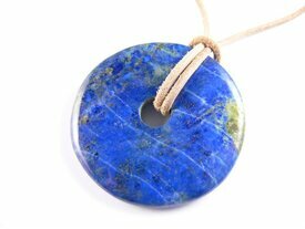 Pendentif grand donut en lapis lazuli