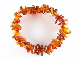 Bracelet en ambre fume