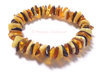 Bracelet ambre jaune camaeu multicolore