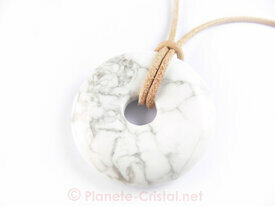 Pendentif donut howlite