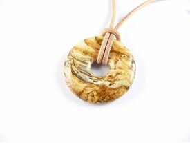Pendentif pi chinois jaspe paysage