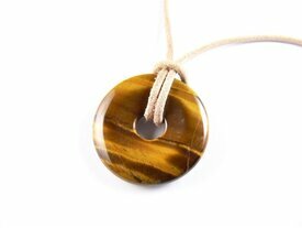 Pendentif pi chinois en oeil de tigre
