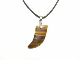 Pendentif corne en oeil de tigre