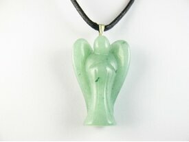 Pendentif ange aventurine verte