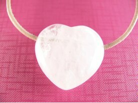 Pendentif grand Coeur Cristal de Roche