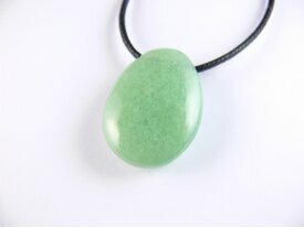 Pendentif mineraux aventurine verte