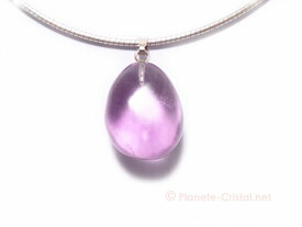 Pendentif Pierre Fluorite Violette