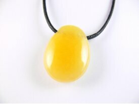 Pendentif calcite jaune