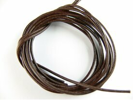 Cordon cuir chocolat