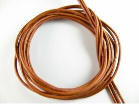 Cordon cuir marron