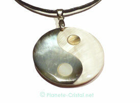 Pendentif nacre Peace and Love