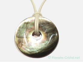 Pendentif pi nacre multicolore