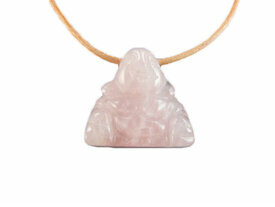 Pendentif Bouddha rose
