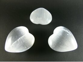 Coeur cristal gypse-selenite