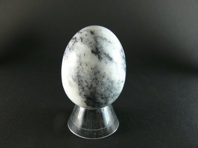 Oeuf pierre Calcite noir et blanc