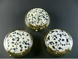 Boite a pilule Jaspe Dalmatien