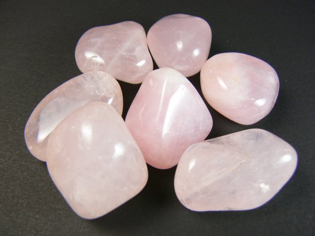 Quartz rose pierre roulée mini XS