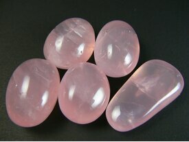 Quartz rose gemme en pierre roulée