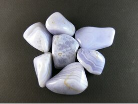 Agate bleue Blue Lace roulée