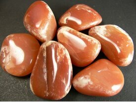 Aventurine rouge pierre polie en mini galets 