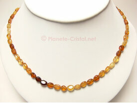 Ras de cou grenat hessonite