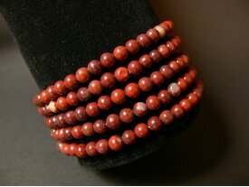 Bracelet fin en jaspe rouge