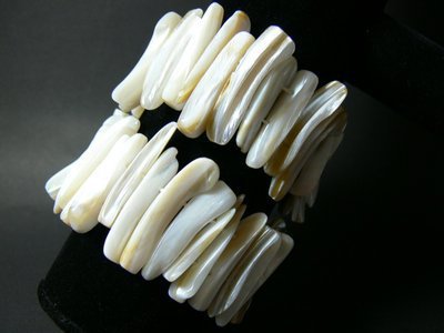 Bracelet nacre blanche nature