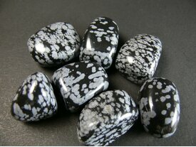 Obsidienne moucheté - neige
