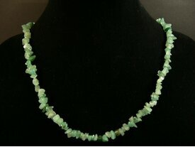 Sautoir vert en aventurine