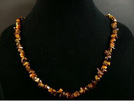 Collier sautoir oeil de tigre 