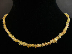 Collier ras du cou en citrine 