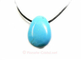 Pendentif turquoise pierre